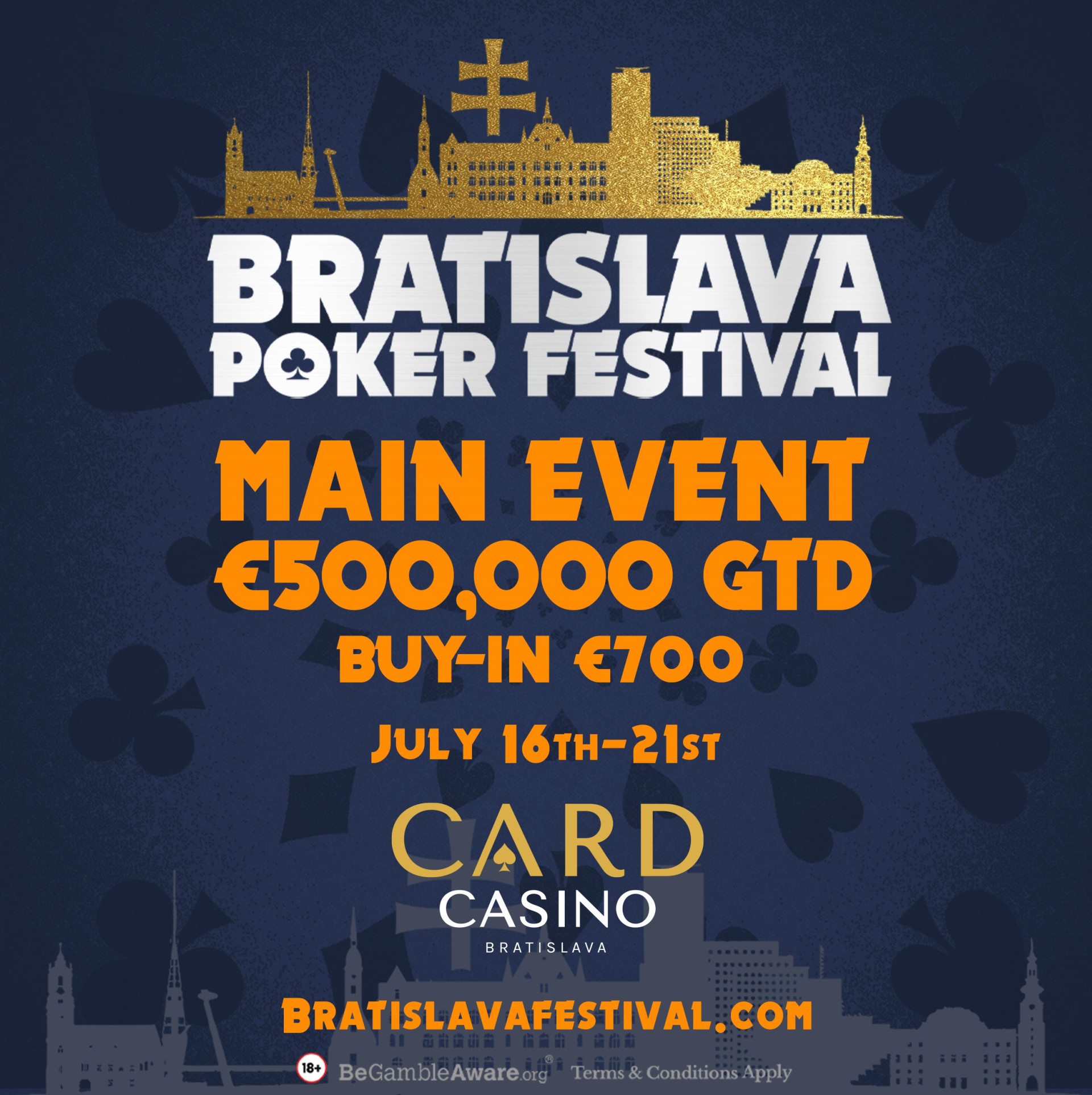 Bratislava Poker Festival (16 - 21 July 2024)