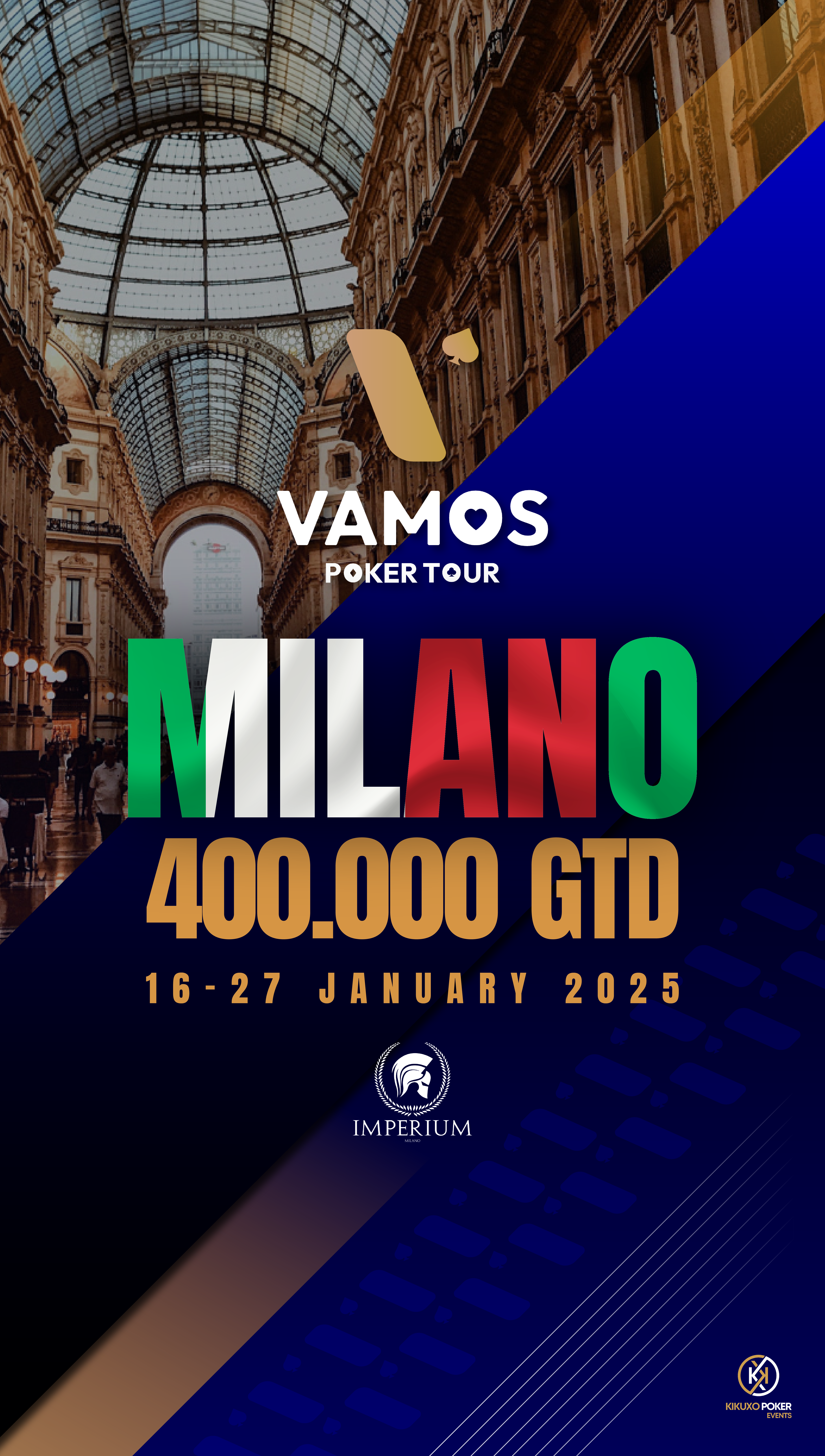 Vamos Poker Tour Milano (16 - 27 January 2025)